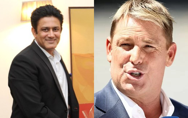 Anil Kumble and Shane Warne (Image Source: AFP/Getty Images)