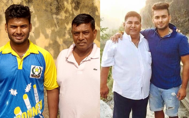 Rishabh Pant with his father and coach (Image Source: Instagram)