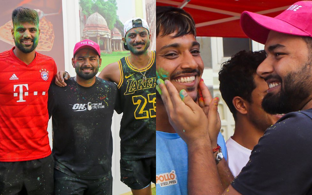 Delhi Capitals Celebrating holi (Photo Source: instagram)