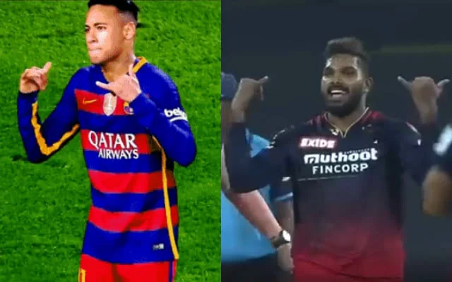 Neymar and Wanindu Hasaranga. (Photo Source: Twitter)