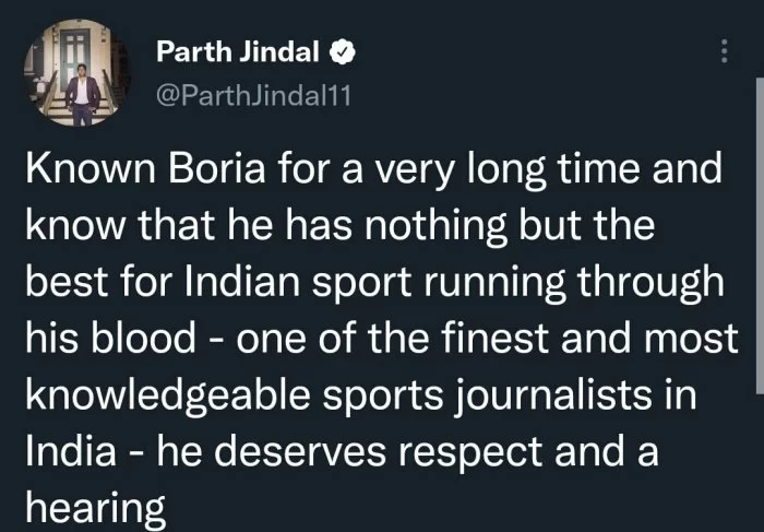 Parth Jindal. (Photo Source: Twitter)