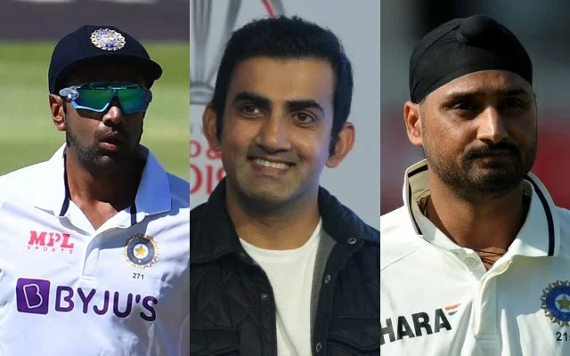 Ravi Ashwin, Gautam Gambhir and Harbhajan Singh. (Photo Source: Getty Images)