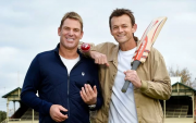 Shane Warne and Adam Gilchrist. (Photo by Martin Philbey/Getty Images)