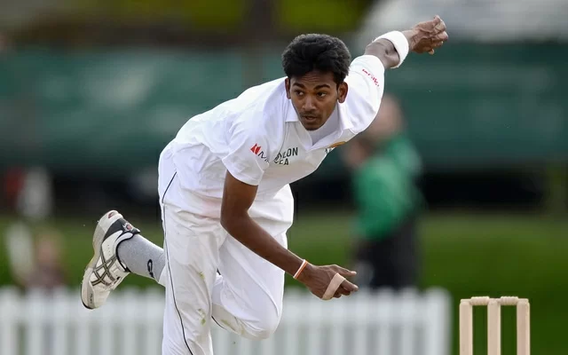 Dushmantha Chameera of Sri Lanka. (Photo by Gareth Copley/Getty Images)