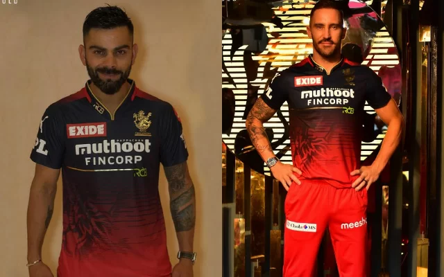 Virat Kohli and Faf du Plessis (Photo Source: Twitter)