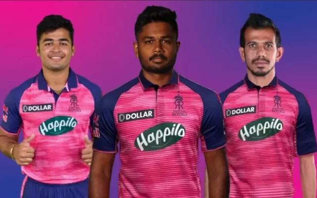 Riyan Parag, Yuzvendra Chahal and Sanju Samson. (Photo Source: Rajasthan Royals)
