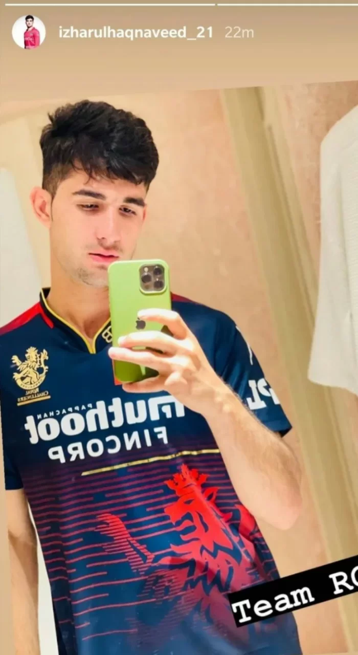 Izharulhaq Naveed in RCB (Photo Source : Instgaram/Izharulhaq Naveed)