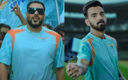 Badshah and KL Rahul. (Photo Source: Twitter)