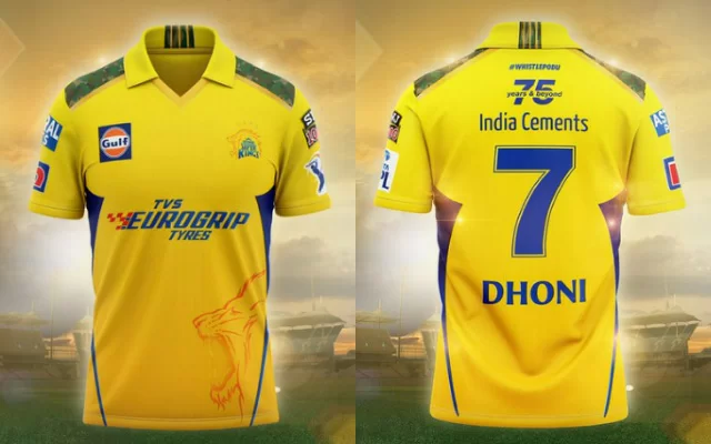 Chennai Super Kings New Jersey (Photo Source: Twitter)