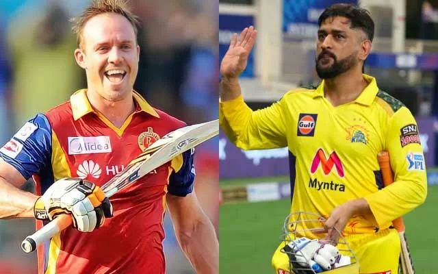 AB de Villiers and MS Dhoni. (Photo Source: Twitter)