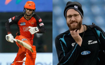 Daniel Vettori and Abhishek Sharma (Image Source: BCCI/IPL/Getty Images)