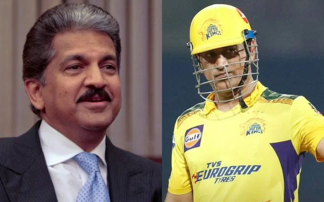 Anand Mahindra and MS Dhoni (Photo Source: Twitter)