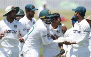 Bangladesh cricket team. (Photo by MICHAEL BRADLEY/AFP via Getty Images)