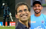 Rahul Tewatia, Harsha Bhogle & Rahul Tewatia (Photo Source: Twitter)