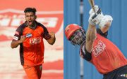 Glenn Phillips and Umran Malik (Photo Source: BCCI/IPL)