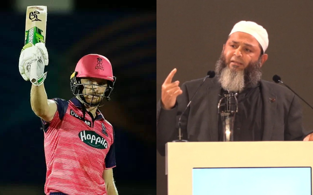 Jos Buttler and Mushtaq Ahmed (Image Source: BCCI-IPL/Twitter)