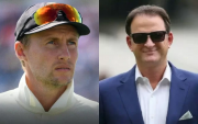 Joe Root and Mark Waugh (Photo Source: Twitter)