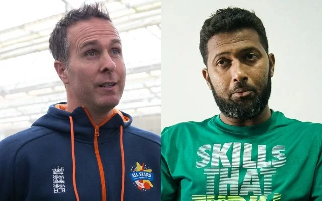 Michael Vaughan and Wasim Jaffer. (Photo Source: Getty Images)