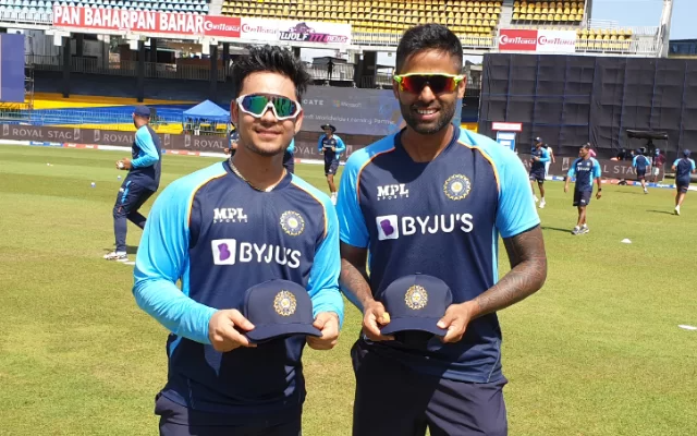 Suryakumar Yadav and Ishan Kishan. (Photo Source: Twitter/BCCI)