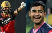 Virat Kohli and Riyan Parag. (Photo Source: IPL/BCCI and Twitter)