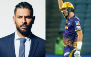 Yuvraj Singh and pat Cummins (Photo Source: Twitter)