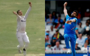 Nic Maddinson imitating Jasprit Bumrah bowling action (Photo Source: Twitter)