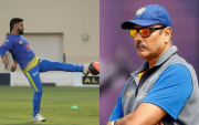 MS Dhoni and Ravi Shastri (Photo Source: Twitter)