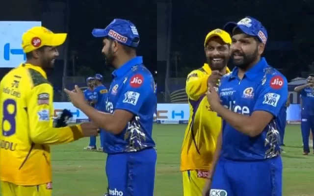 Ravindra Jadeja and Rohit Sharma. (Photo Source: Twitter)