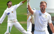 Shoaib Akhtar & AB de Villiers. (Photo Source: Twitter)