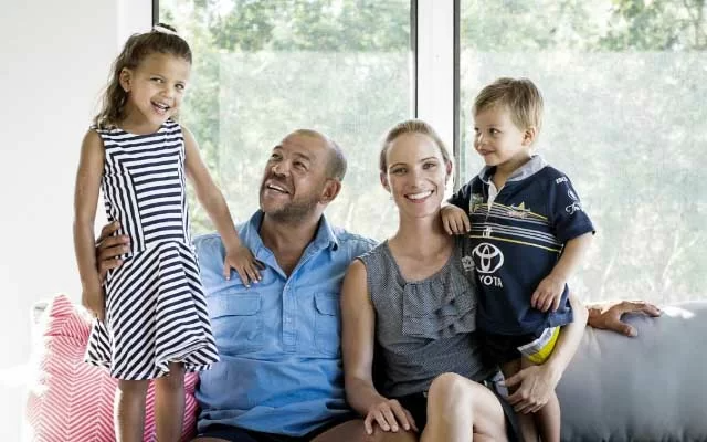 Andrew Symonds and his family. (Photo Source: Twitter)
