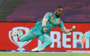 Evin Lewis takes a one handed stunner (Photo Source: IPL/BCCI)