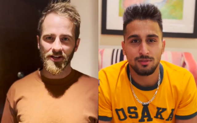 Kane Williamson & Umran Malik (Photo Source Twitter)