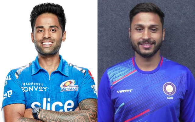 Akash Madhawal & Suryakumar Yadav (Photo Source: Twitter)