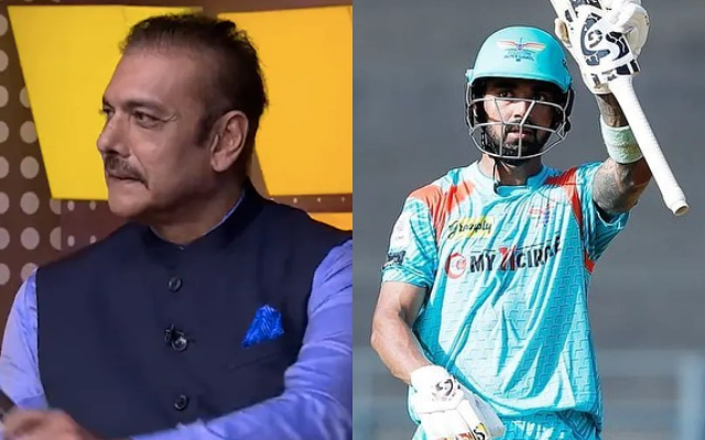 Ravi Shastri and KL Rahul (Photo Source: Twitter)