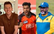 Brett Lee, Umran Malik & Waqar Younis (Photo Source: Twitter)
