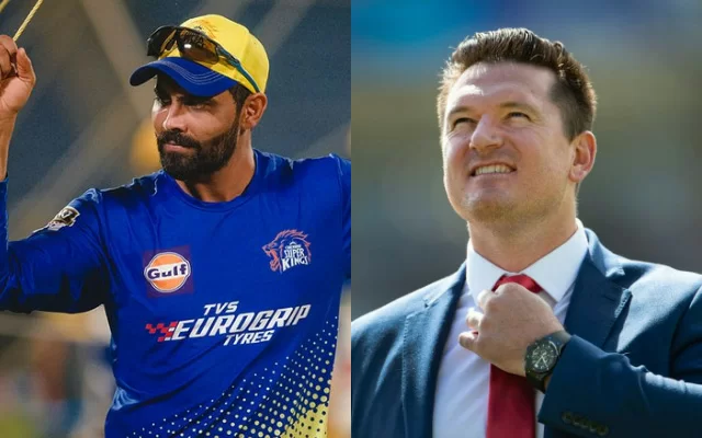 Ravindra Jadeja and Graeme Smith. (Photo Source: Twitter)