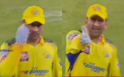 MS Dhoni angry on Mukesh (Photo Source: Twitter)
