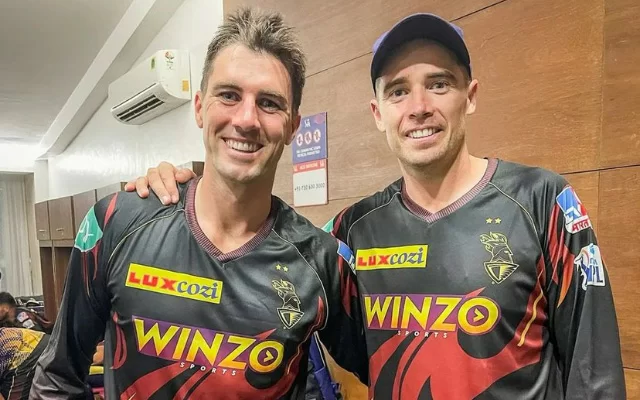 Pat Cummins and Tim Southee (Photo Source: Twitter)