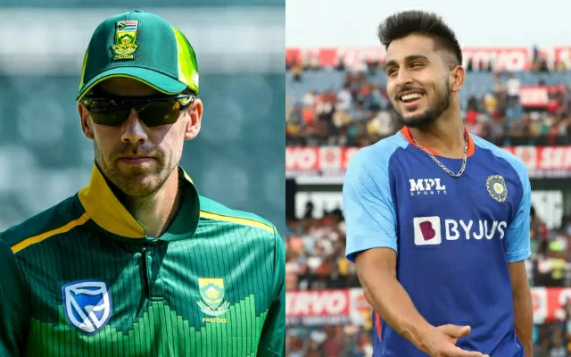 Anrich Nortje and Umran Malik (Photo Source: Twitter)