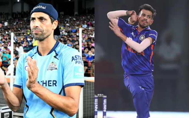 Ashish Nehra & Yuzvendra Chahal (Photo Source: Twitter)