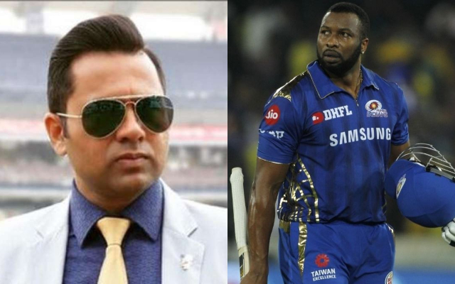 Aakash Chopra And Kieron Pollard (Image Credit- Twitter)