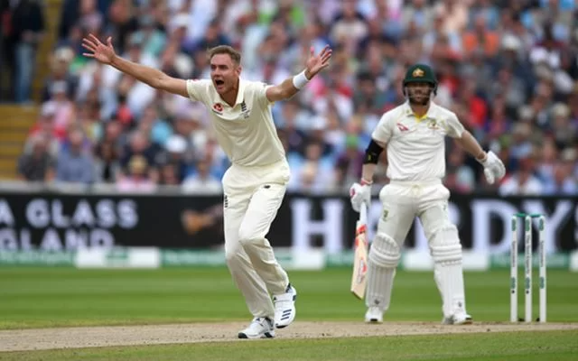 Stuart Broad and David Warner in action during the Ashes 2019-20. (Photo by Gareth Copley/Getty Images)