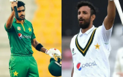 Babar Azam and Shaan Masood (Photo Source: Twitter)