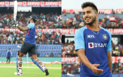 Crowd came for training session at Barabati stadium (Photo Source: Twitter/BCCI)