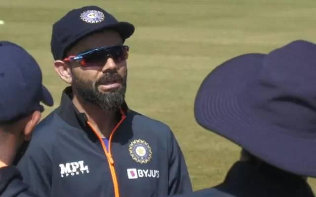 Virat Kohli during the practice seesion in Leicester (Photo Source: Twitter/Leicestershire Foxes)