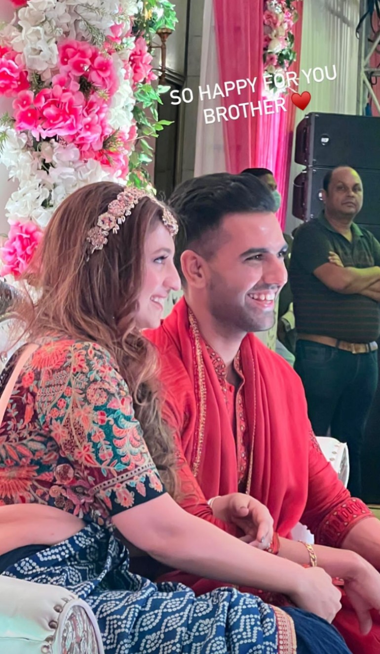 Deepak Chahar And Jaya Bhardwaj (Photo Source: Instagram)