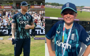 Ben Stokes gifts his final ODI cap to a young fan. (Photo Source: Twitter/England’s Barmy Army)