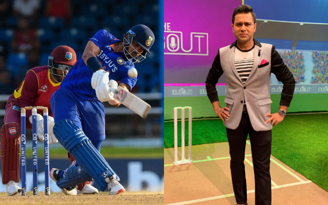 Akshar Patel and Aakash Chopra (Image Source: Twitter)
