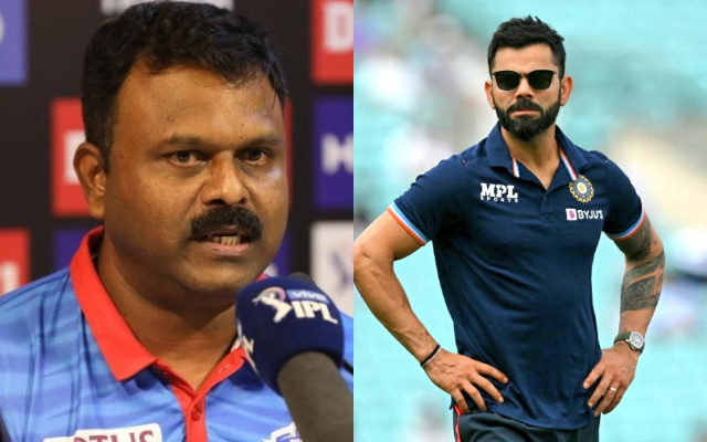 Pravin Amre & Virat Kohli  (Photo Source: Twitter)