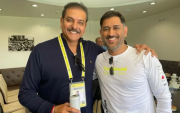 Ravi Shastri and MS Dhoni. (Photo Source: Ravi Shastri/Twitter)